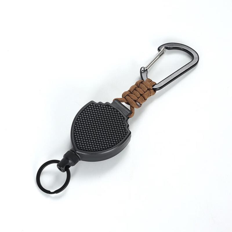 High-Elastic Retractable Steel Wire Anti-Loss Keychain Lanyard
