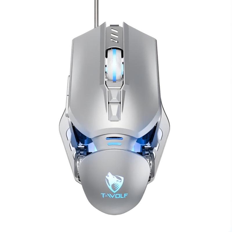 TWOLF G530 Wired RGB Mechanical Gaming Mouse
