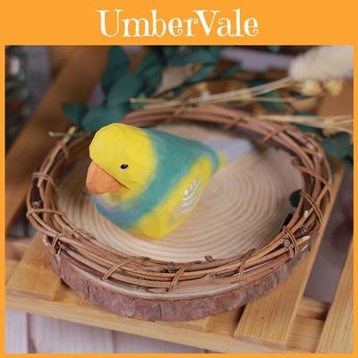 Wooden Bird Figurine Decor For Office And Living Room With Modern Minimalist Style