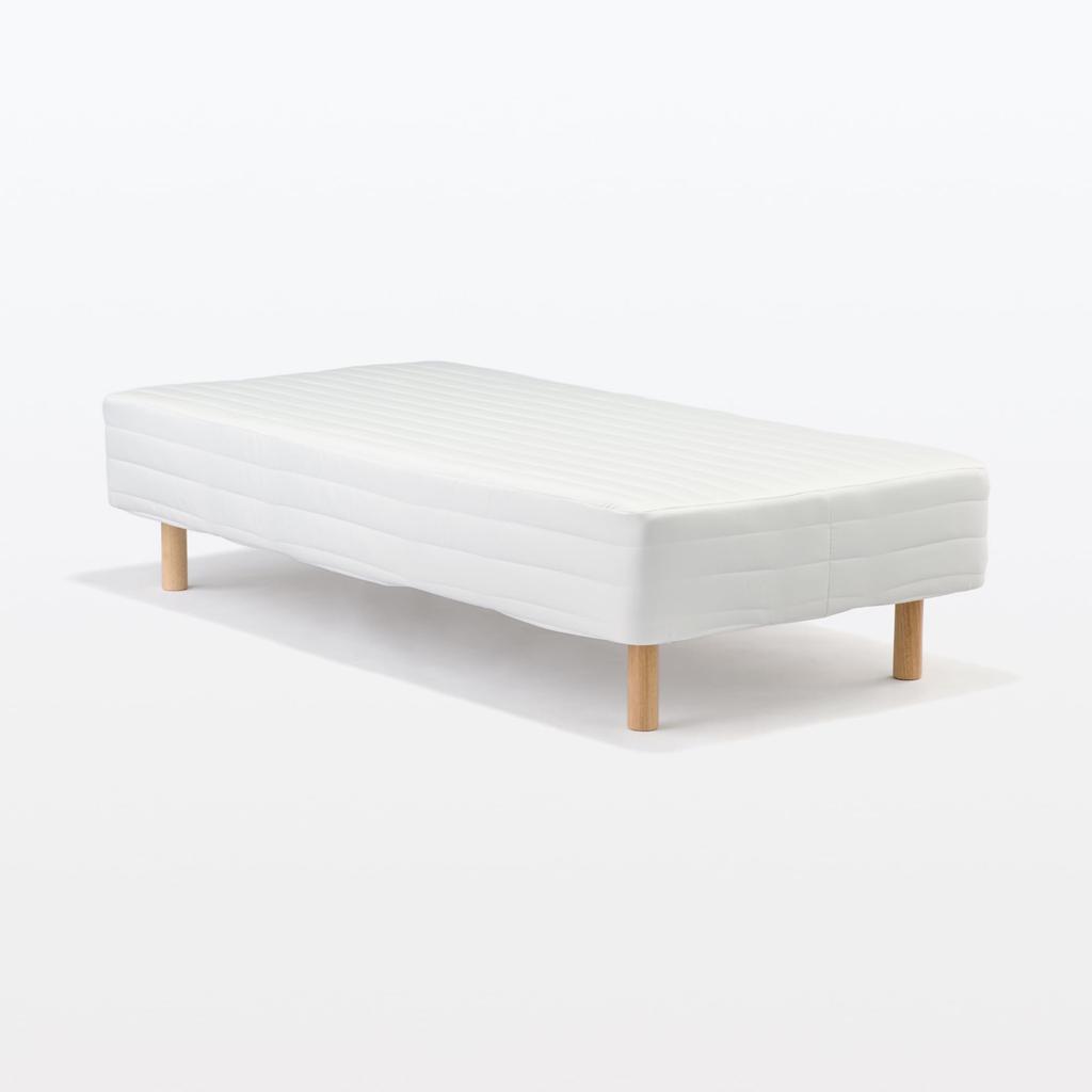 MUJI Mattress with Single Width 97 X Depth 195 X Height 25 Pocket Washable Assembly 12851660 Sold Legs, Size, Cm, Coil, Cover, Specifications, (Legs