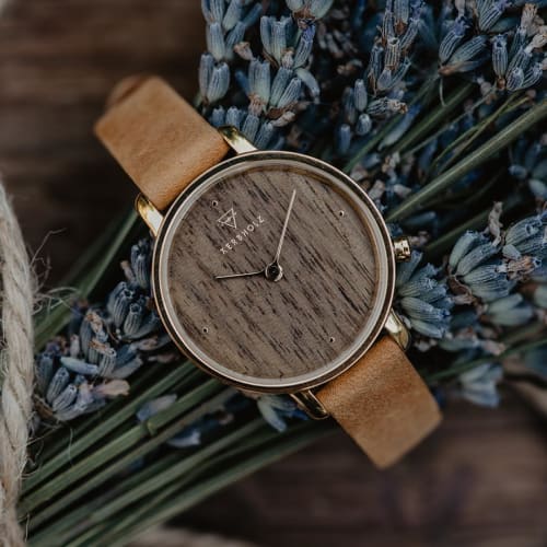 Kabholz Women's Wooden Watch, German Design, Waterproof, Officially Imported, WEMM5017