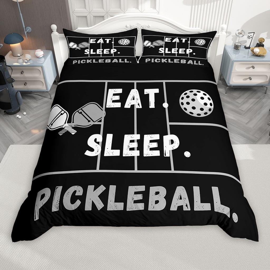 Homewish Tenis Basketbol Nevresim Seti Çocuklar Gençler için, Masa Tenisi Pickleball Yatak Seti, Spor Yorgan Kılıfı Seti