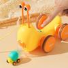 Baby Walker Pull String Snail Car Toy Cartoon Pet Pull-Along Snail Toy  For Children