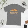 Funny Nope Lazy Cat Caramel TShirts Unisex Round Neck 100 Cotton T Shirt Not Today Short Sleeve Tees 4XL 5XL Clothing