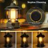 Portable LED Camping Lanterns,1500LM Step-lDimming, Lightweight Retro Battery Powered USB Rechargeable Tent Lights,Survival Kits