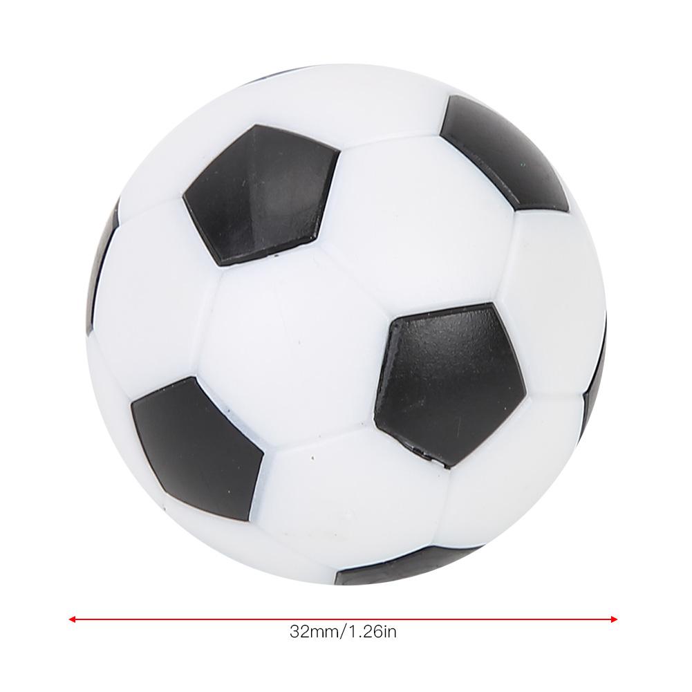 Table Soccer Foot s Replacement Plastic Black and White Soccer (4Pcs)