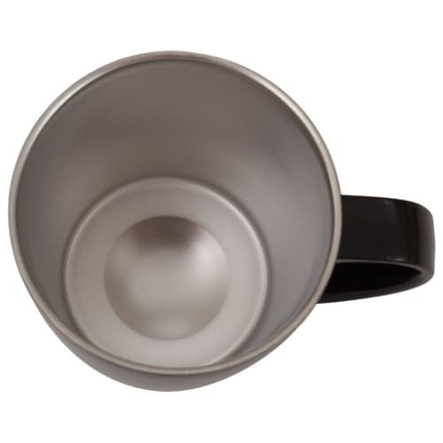 NITORI (NITORI) Nerezový hrnek s víčkem, CV187-2, Černý, 8958158