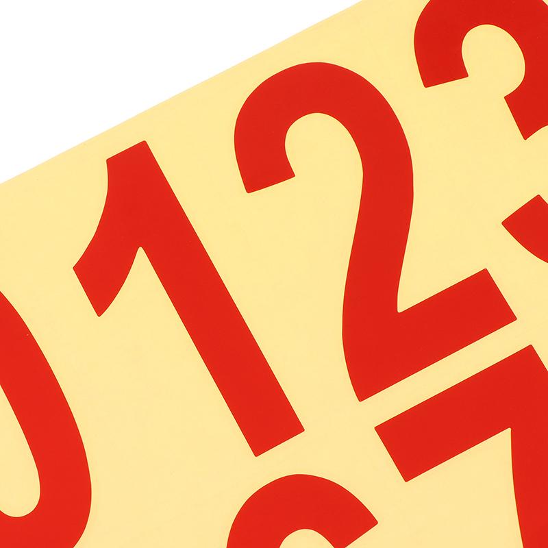 0-9 Car License Plate Reflective Number Label Stickers Waterproof Invisible Number Stickers Highly Reflective Vinyl Sticker