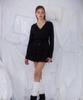 ROSEFRANTZ Muse Wrap Rib Knit [Black]