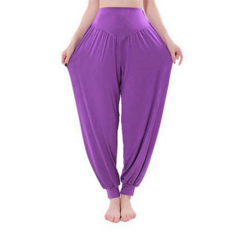 Fashion Casual Comfort Versatile Modal Fitness Comfortable Loose High Waist Yoga Pants Small Feet Dance Sports Lantern Pants