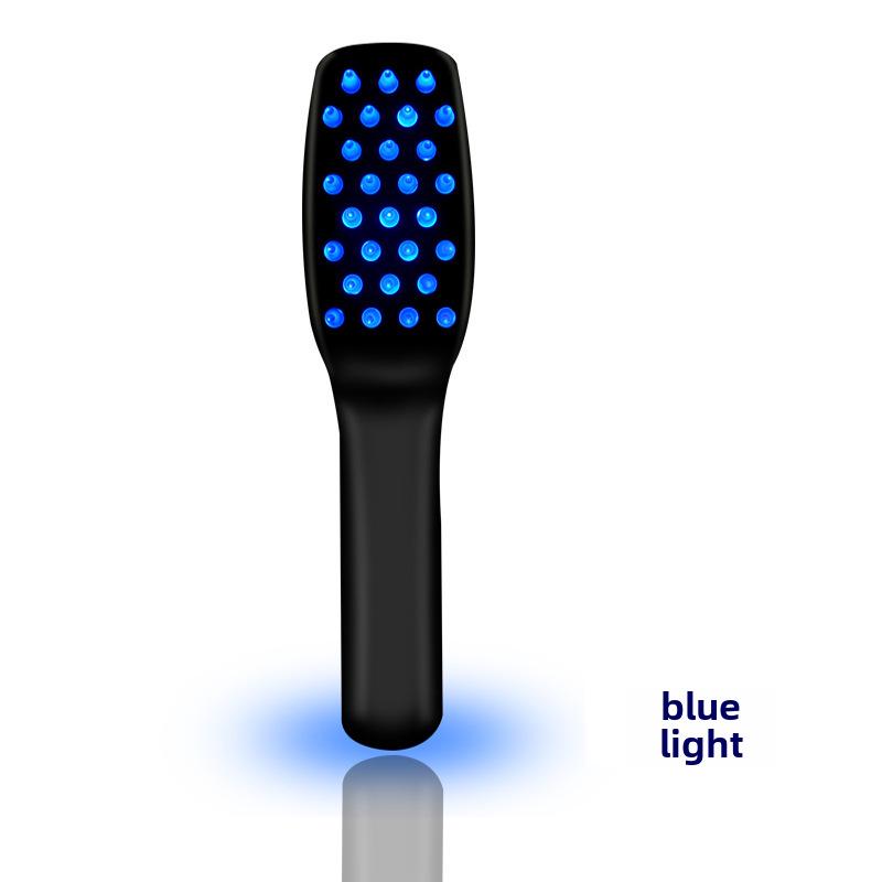 

Электрическая вибрационная расческа против выпадения волос с красно-синей светотерапией для роста волос и массажем кожи головы