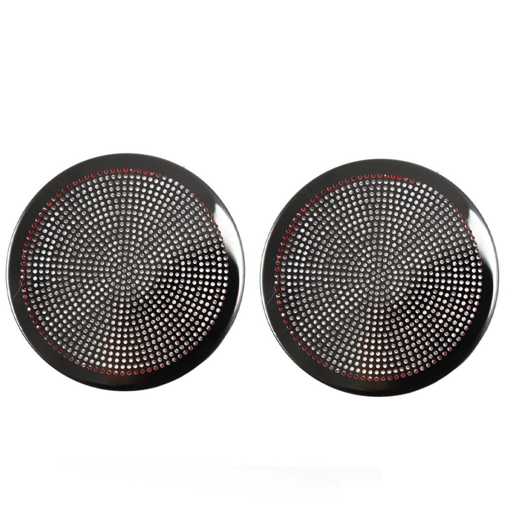 2pcs For Tesla Model 3 2026 Car Interior Audio Speaker Cover Rear Door Tweeter Stainless Steel Loudspeaker Speaker Covers