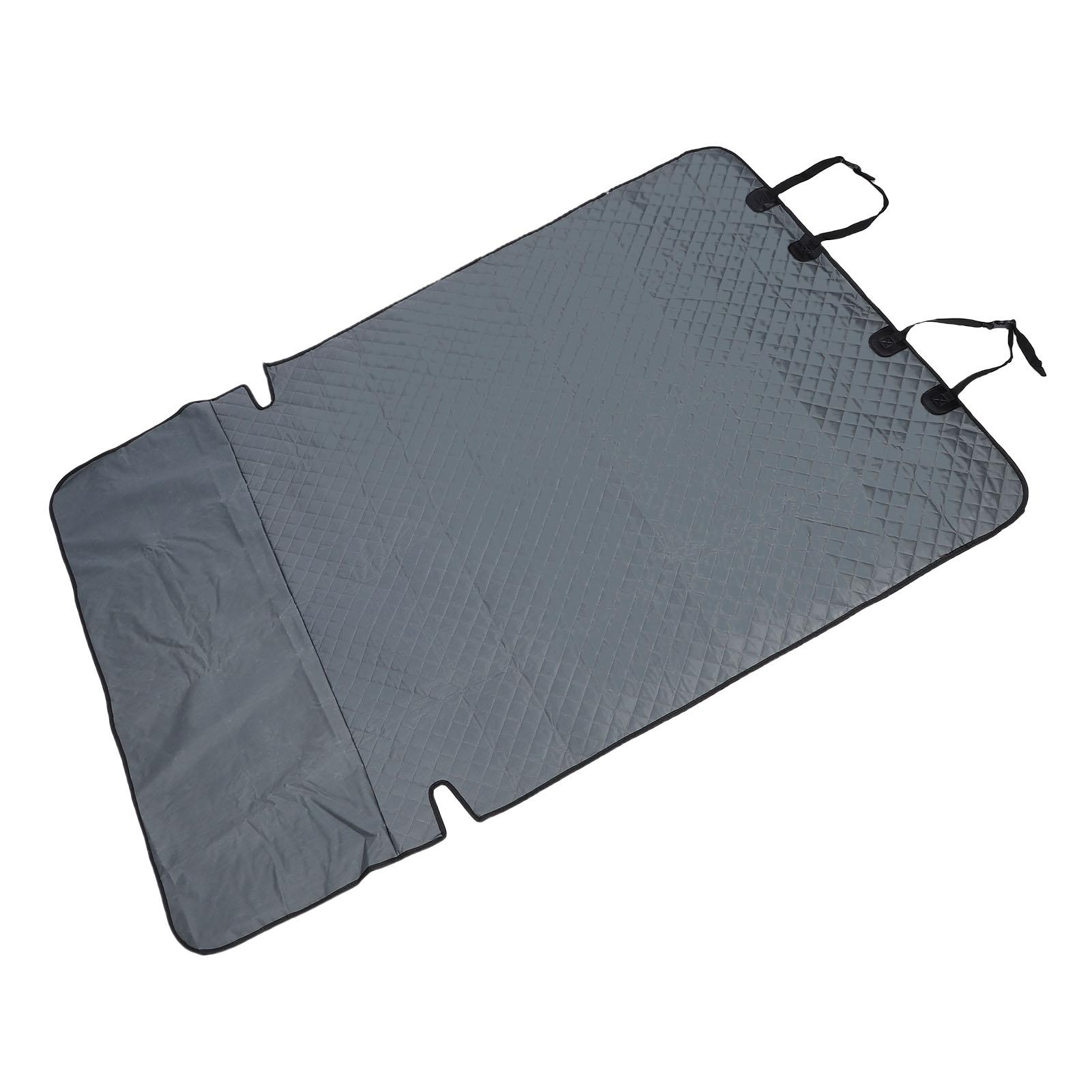 

Чехол на сиденье для собаки, водонепроницаемый, из ткани Оксфорд, мягкий, удобный, протектор багажника для домашних животных для путешествий, серый серый