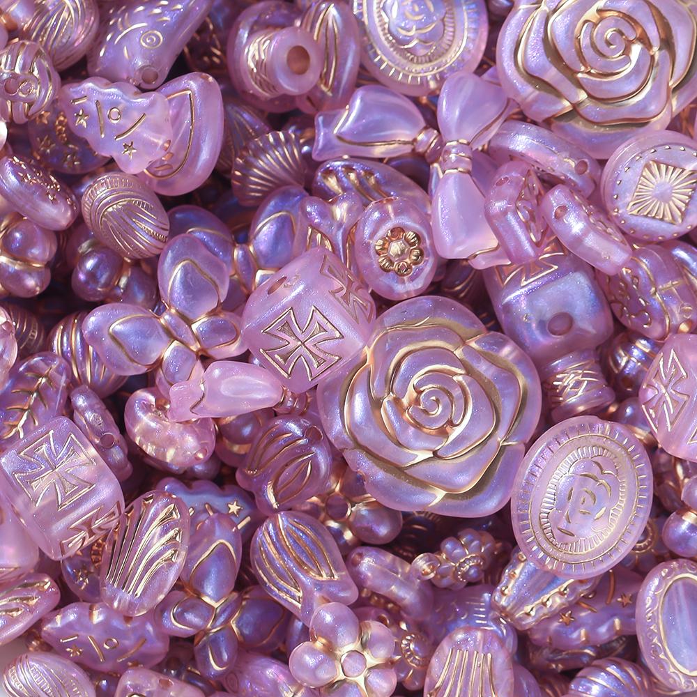20g/Lot Mixed Classical Beads Acrylic Loose Spacer Bead for DIY Bracelet Beaded Material Jewelry Making Accessories Supplies