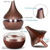 300ml USB Electric Aroma Air Diffuser Wood Ultrasonic Air Humidifier Essential Oil Aromatherapy Cool Mist Maker for Home