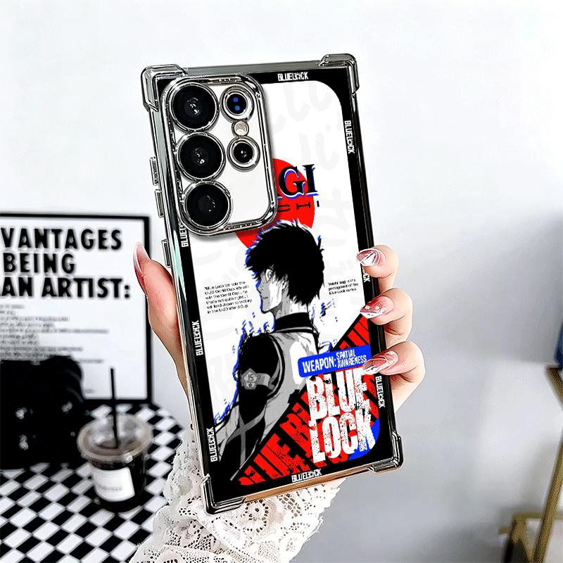 Anime Blau L-Lock Manga Weiche Handyhülle Für Samsung Galaxy S26 Ultra S25 Edge S24 FE S23 Plus S22 S21 + S20 Beschichtung Anti-Fall Fu