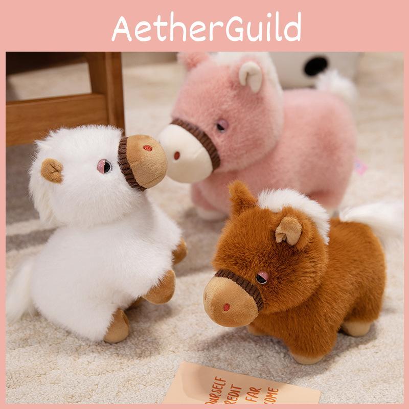 Horse Dwarf Plush Toy Cute Animal Cartoon Doll Kids Birthday Gift Decoration