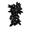Embroidery Cloth Sticker Sequin Embroidery Patches Decorative Floral Lace Fabrics Applique  Girl