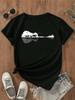 Guitar Nature Sunset Graphic Music Lover Guitarist Musician Lover Band T-Shirt