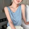 Women's V-Neck Mulberry Silk Camisole - Satin Inner/Outer Wear, Plus Size, Summer Top