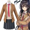 Premium Seishun Buta Yarou Wa Bunny Girl Sakurajima Mai Cosplay Costume Full Set Outfit For Captivating Parties And Events