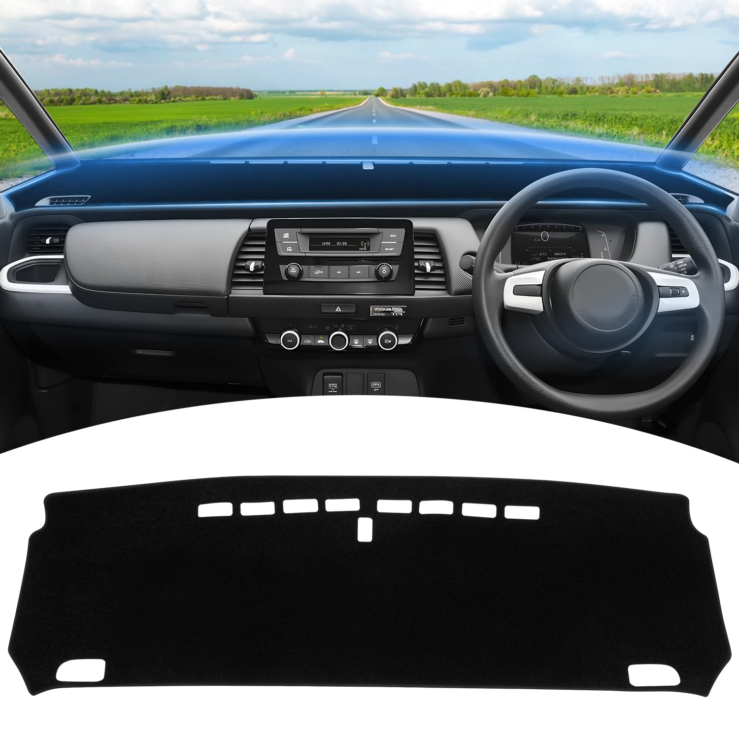 

GIMUYA Honda Fit 4 GR Series Dashboard Dedicated Dash Mat for New Fit 2020 Present Protective Interior Custom Parts Sun Set Mat,