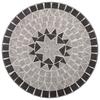 Table de bistro - vidaXL - Mosaïque - 61 cm - Fer laqué - Céramique - Résistante aux intempéries
