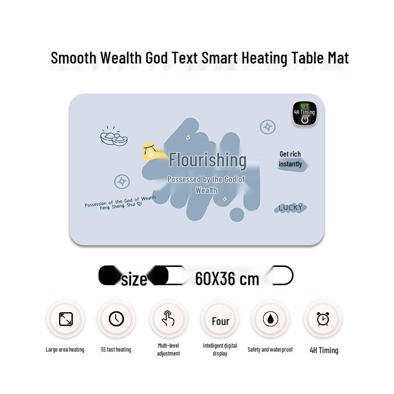 Ekstra Büyük Isıtmalı Mouse Pad & Masa Matı - Sıcak Ofis Masaüstü El Isıtıcısı
