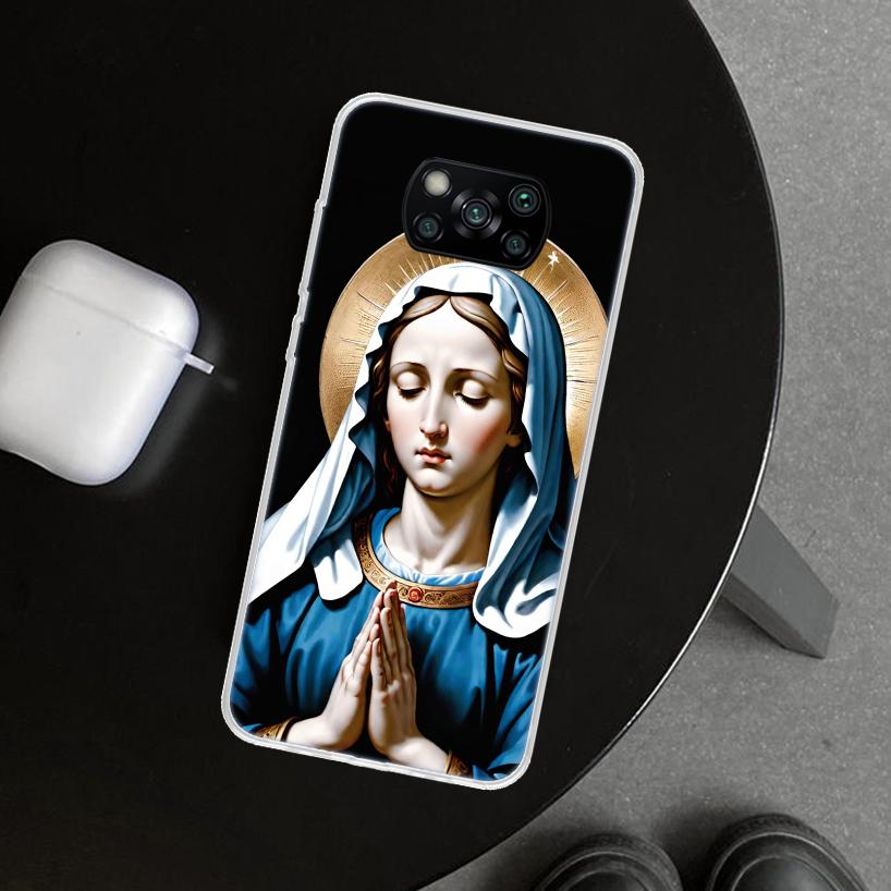 

Virgin De Guadalupe Virgen Mary Phone Case Cover for Xiaomi Poco X6 X5 X7 Pro F7 Ultra Redmi 15C 15 13C 13 12C 12 10C 10 10A 9C Redmi 10A