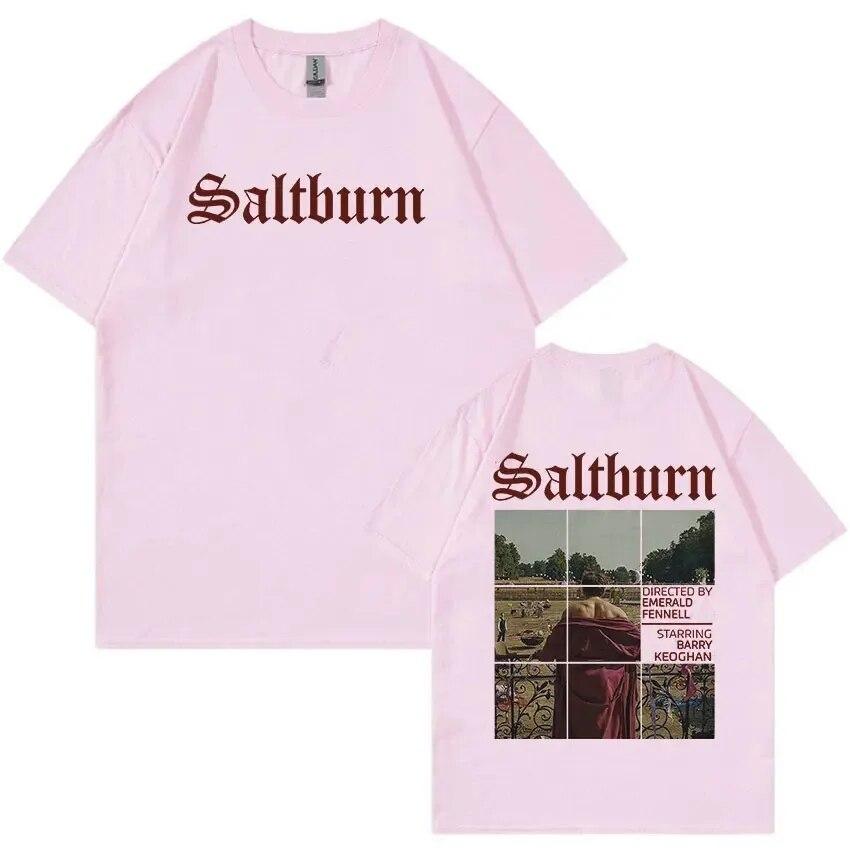 Heißer Film Saltburn Grafikdruck T-Shirt Unisex Mode Harajuku Vintage T-Shirts Unisex Casual Baumwolle Übergroßes T-Shirt Streetwear Unisex
