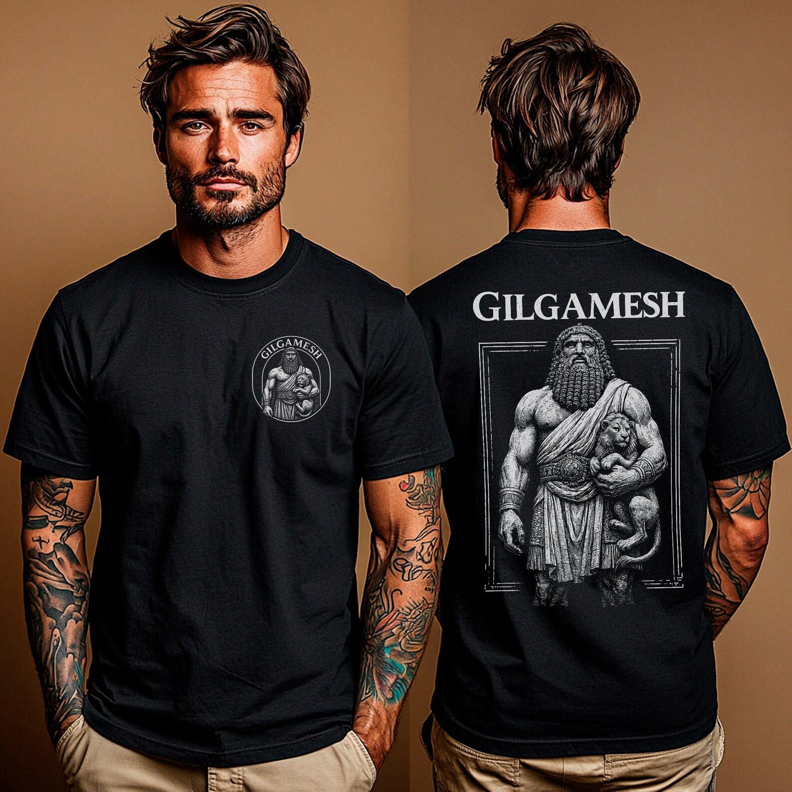 Gilgamesh Shirt: Ancient Mesopotamian Hero T-Shirt | Epic of Gilgamesh Tee | Sumerian King S
