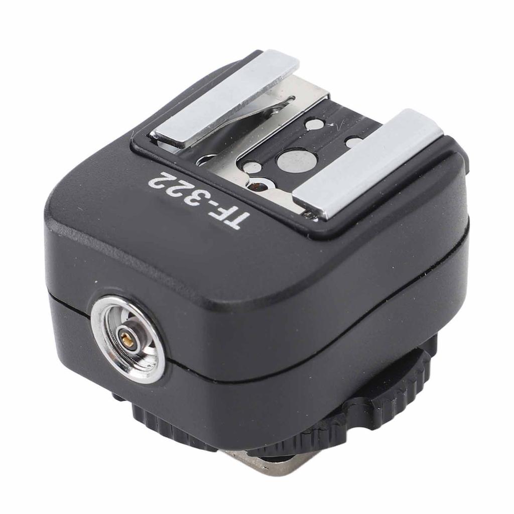Flash Hot Shoe Sync Adapter with Extra PC Sync Port Pure Copper Interfac TTL Flash Hot Shoe Converter for Nikon Camera
