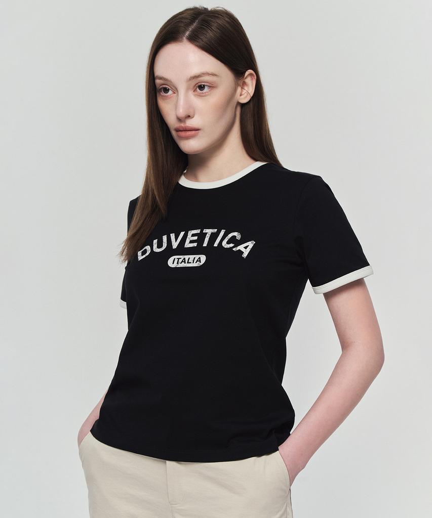 DUVETICA Chietti (Black) (Women'S Short Sleeve T-Shirt)