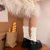 Lolitas Cute Ankle Dress Socks Fuzzy Booties Socks Sweet Ruffle Frilly Crew Socks JK Uniform Loose Socks for Womens