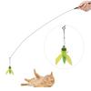 5pcs Cute Simulation Insect Cat Teaser Stick Heads Training Imitate Goldfish Cat Long Tail Pet Toy