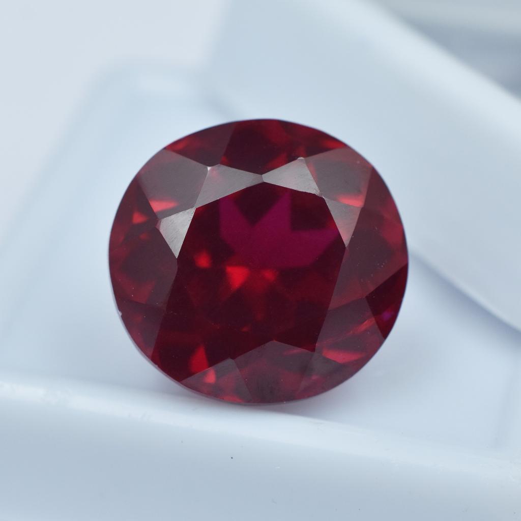 Natural Stunning Red Ruby Amazing Round  Cut 15.00 Ct CERTIFIED Loose Gemstone AR-984