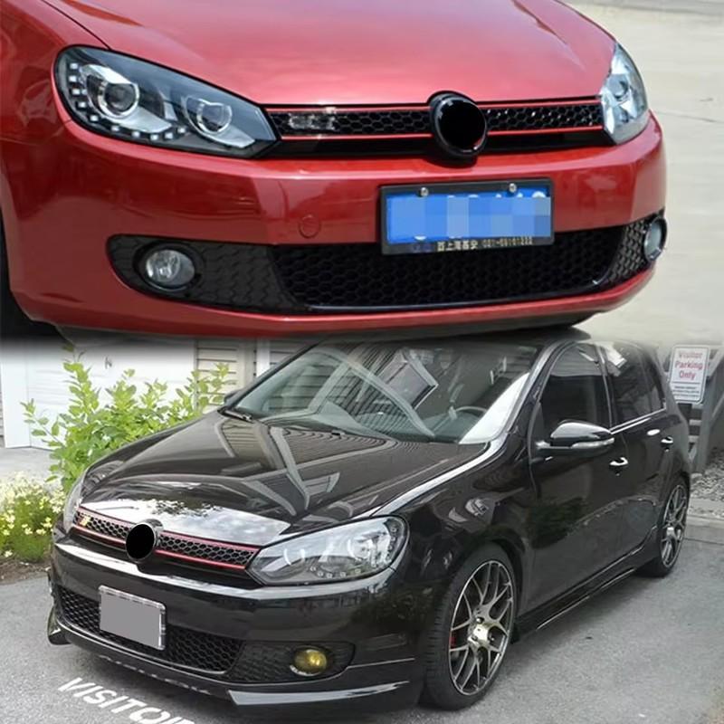 For Volkswagen Golf 6 MK6 GTI 2009-2013 GTI Style Car Front Bumper Centre Grille Honeycomb Mesh Upper Grille Front Racing Grills