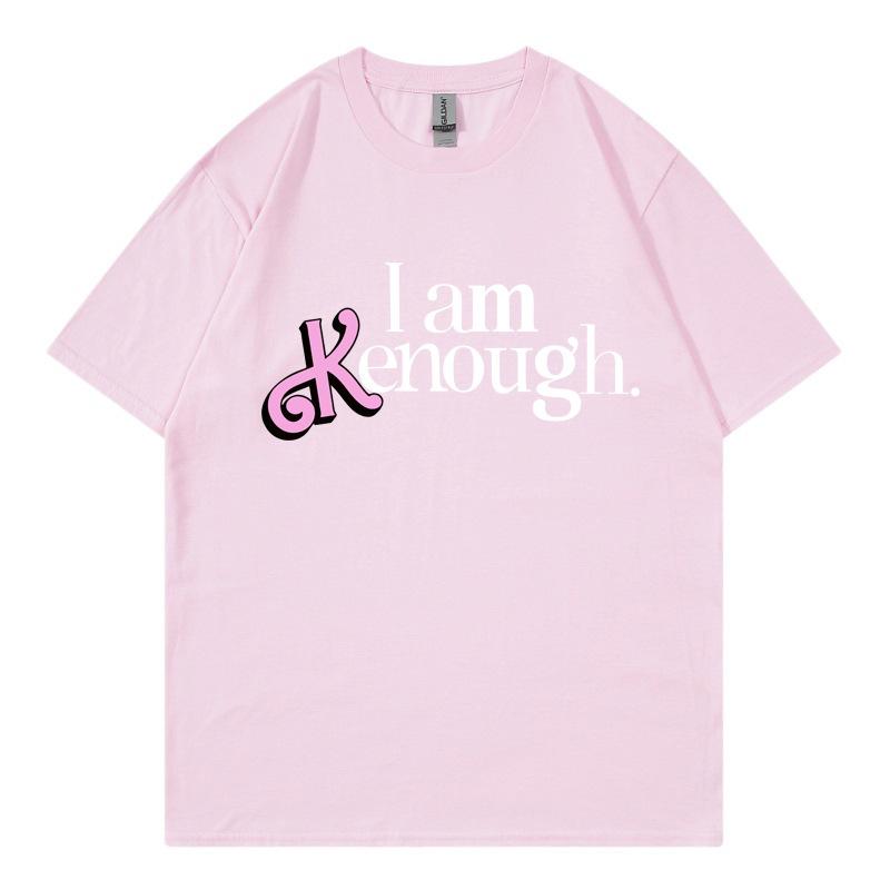 Letter Print Short Sleeve Loose Cotton Top Comfortable T-Shirts Women’s