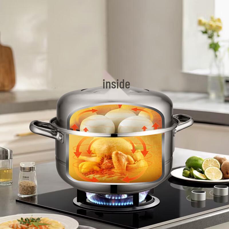 ASD 3-Layer Stainless Steel Steamer