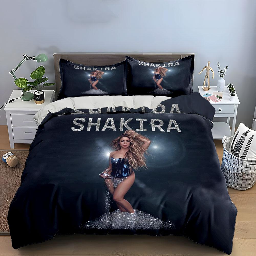 Shakira Glitter Bedding Set Bedding Duvet Cover Set Duvet Cover Pillowcases (1*Duvet Cover 2*Pillowcases, without duvet insert)
