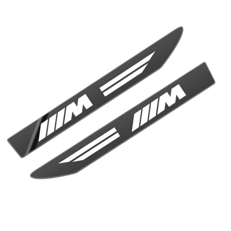 2PCS Side Wing Badge Emblem Fender Sport Car Sticker For BMW M Power Performance M3 M5 X1 X3 X5 X6 E46 E39 E36 E60 E90