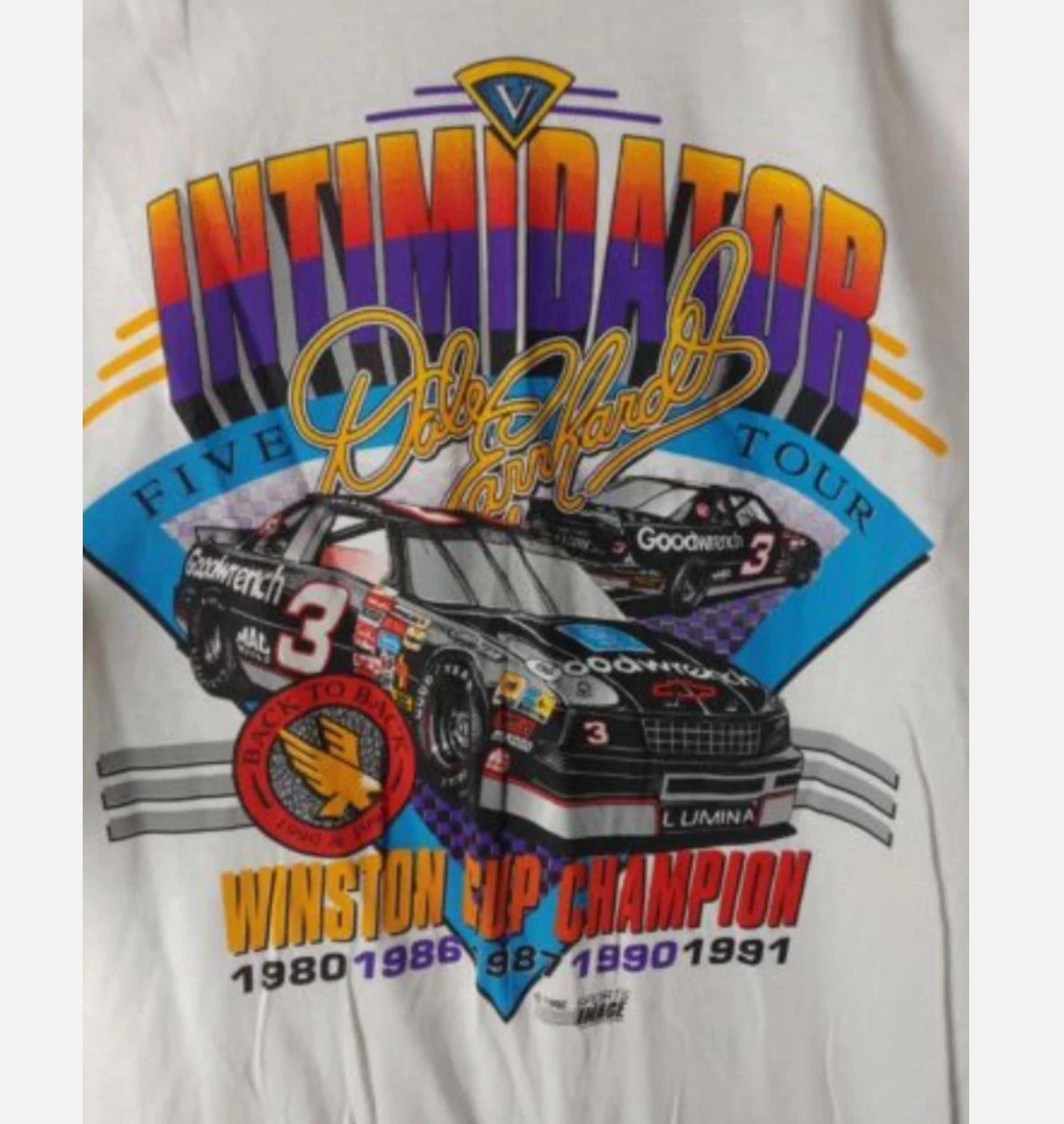 Vtg 90s Dale Earnhardt Intimidator NASCAR T-Shirt Allsizes S-5XL 3XL
