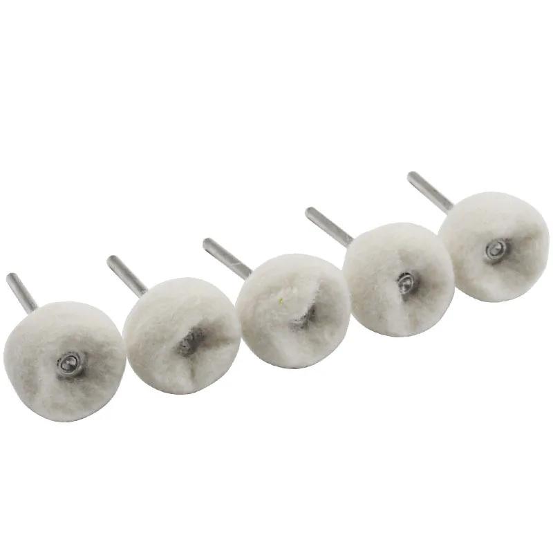 Fine Shank Wool Polishing Head Grinding Jewelry Metals Wheels Buffing Felt Rotary Tool Accessories