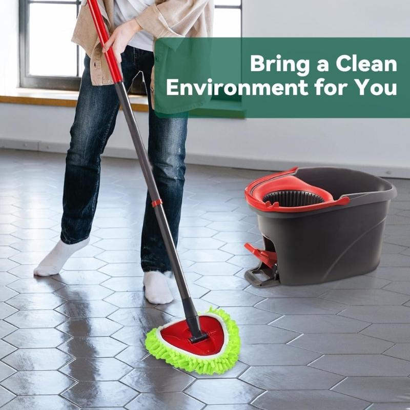 Mop Refill Cloth With High Absorbency Fibers Effortlessly Installation For Hardwood Tile MultiSurface Use