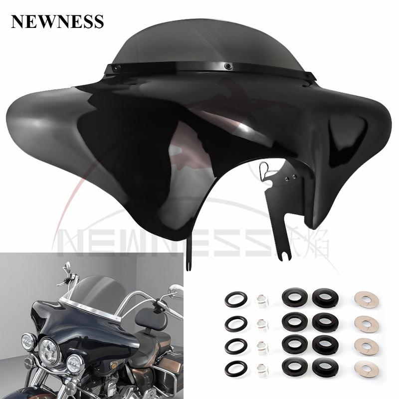 For Harley Road King FLHR (1994-2023) & FLHRXS (2017-2024) | Batwing Fairing Kit with 6 Windshield & 7 Headlight Fairing