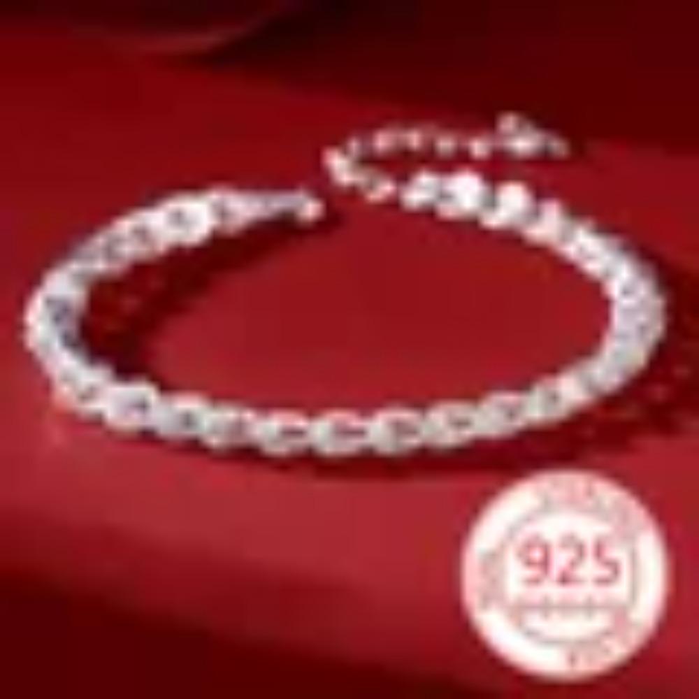 New Original 925 Silver Four-Leaf Clover Butterfly Star Moon Heart Key Necklace Fit Women Jewelry Valentine's Day Gift