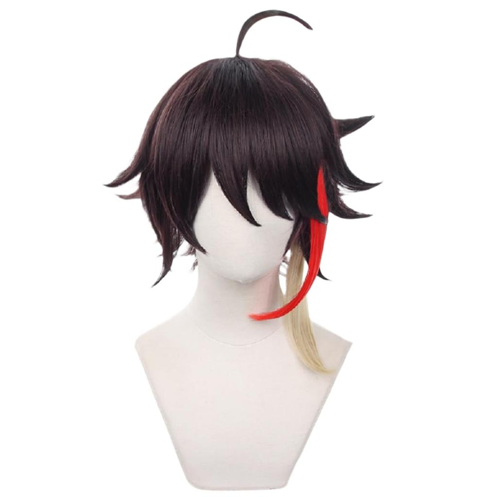 Akixen Virtual YouTuber Saegusa Akina Anime School Cultural Festival Wig, Cosplay, Hairnet, Fashion, Gift, Event, Halloween, Christmas,