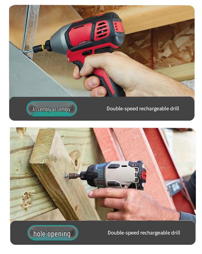 Multi-Functional Brushless High-Power Electric Drill with Rechargeable Lithium Battery