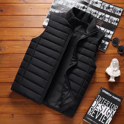 Gilet casual da uomo autunnale e invernale in stile coreano in cotone piumino