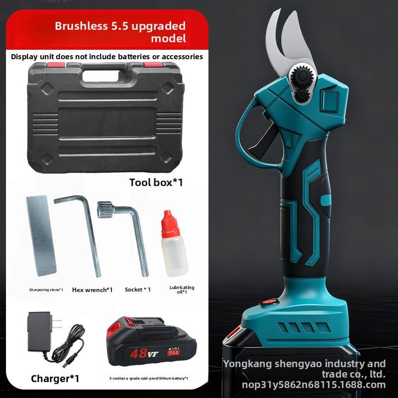 Handheld electric pruning shears: lithium battery charging garden shears